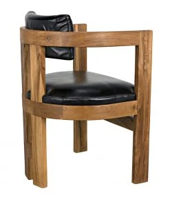 Noir Bates Chair, Teak With Leather LIVING ROOM