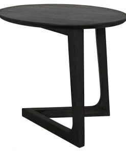 Noir Cantilever Table, Charcoal Black