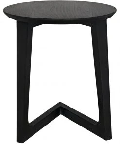Noir Cantilever Table, Charcoal Black