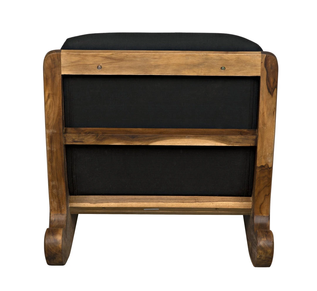 LIVING ROOM Noir Kurosava Lounge, Teak With Black Fabric 16 LIVING ROOM Noir Kurosava Lounge, Teak With Black Fabric