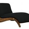 LIVING ROOM Noir Kurosava Lounge, Teak With Black Fabric
