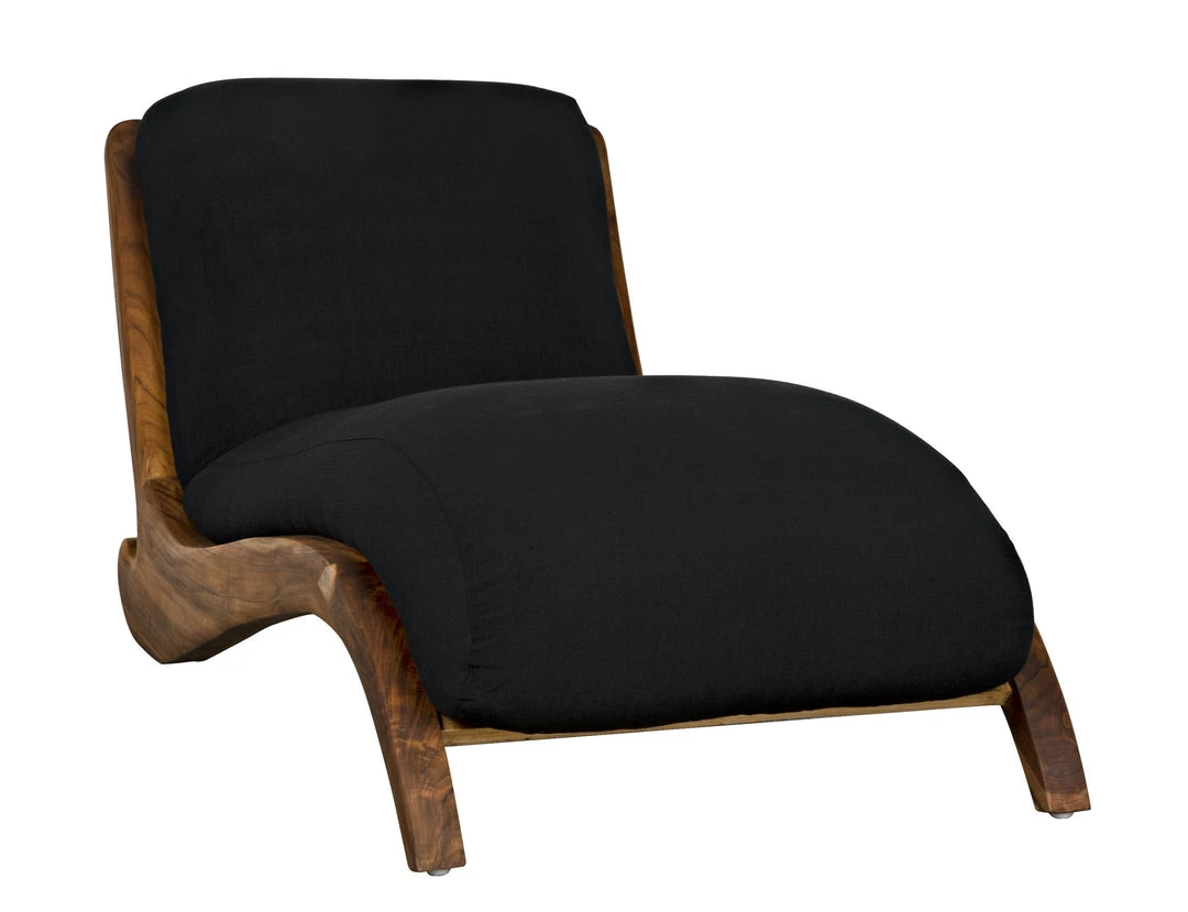 LIVING ROOM Noir Kurosava Lounge, Teak With Black Fabric 8 LIVING ROOM Noir Kurosava Lounge, Teak With Black Fabric