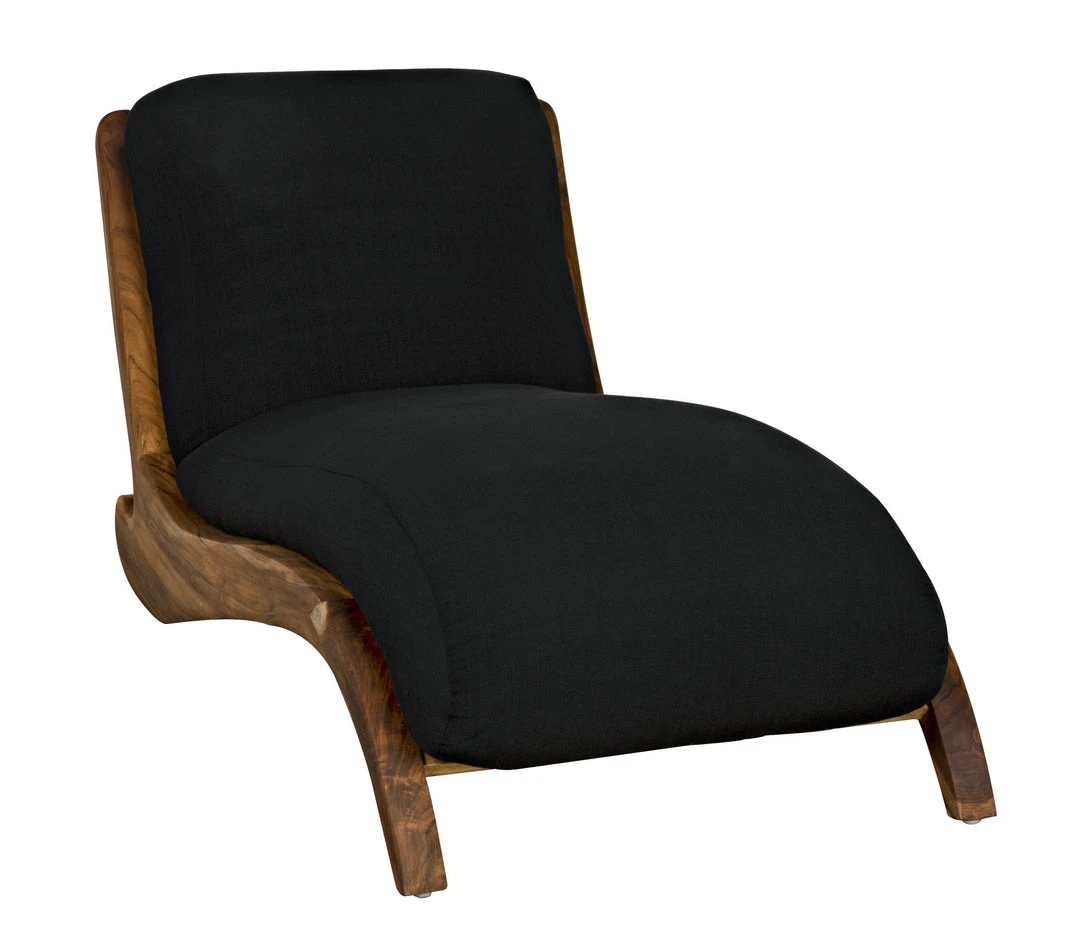 LIVING ROOM Noir Kurosava Lounge, Teak With Black Fabric 9 LIVING ROOM Noir Kurosava Lounge, Teak With Black Fabric