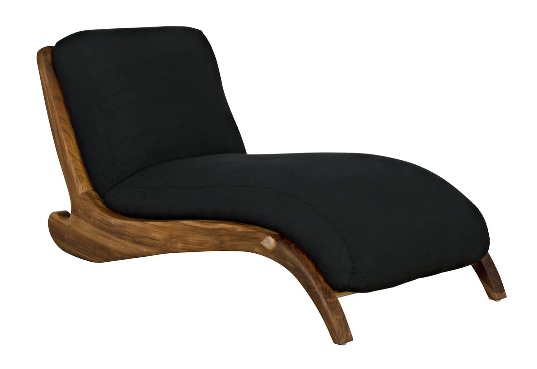 LIVING ROOM Noir Kurosava Lounge, Teak With Black Fabric 10 LIVING ROOM Noir Kurosava Lounge, Teak With Black Fabric