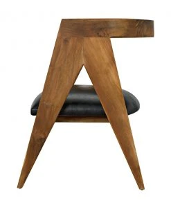 Noir Nominee Chair, Teak With Leather