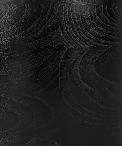 Noir Corum Stool, Teak And Charcoal Black Benches, Ottomans & Poufs