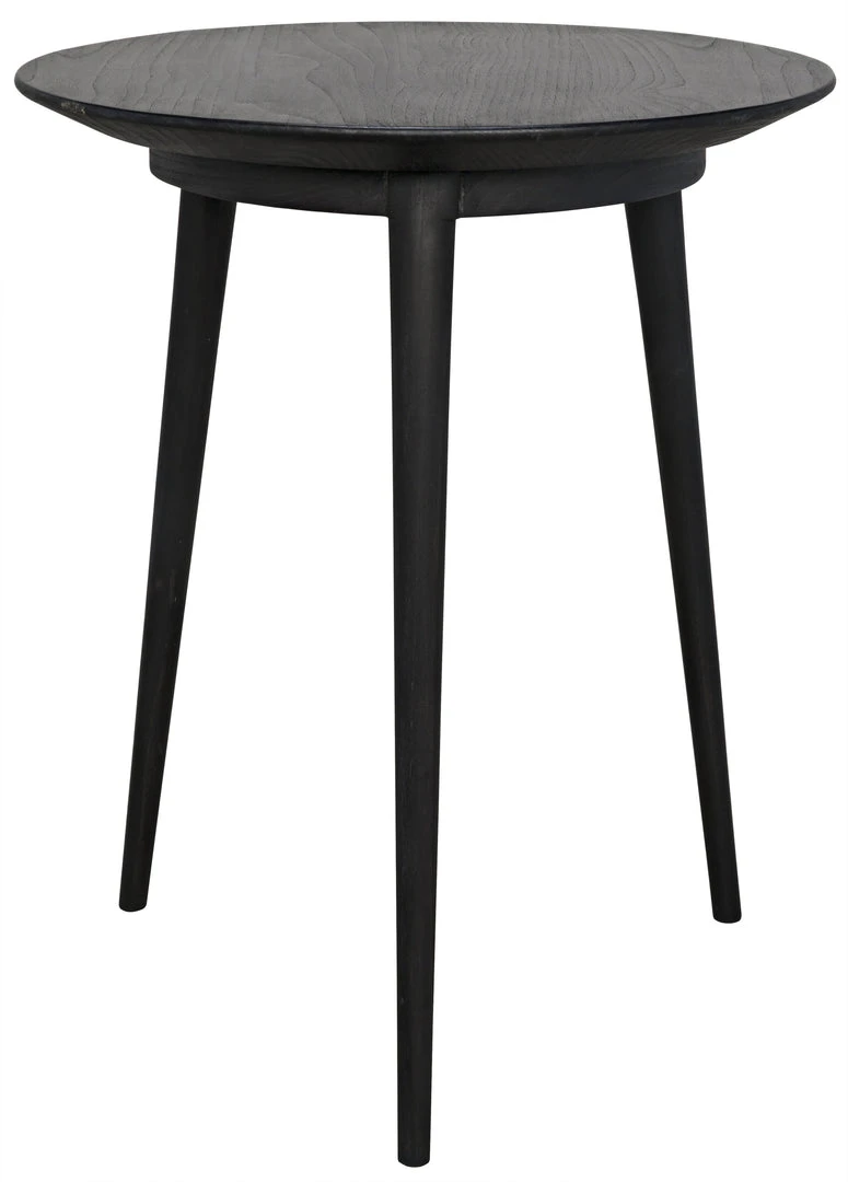 Noir Tripod Side Table, Charcoal Black Side & End Tables 3 Noir Tripod Side Table, Charcoal Black Side & End Tables
