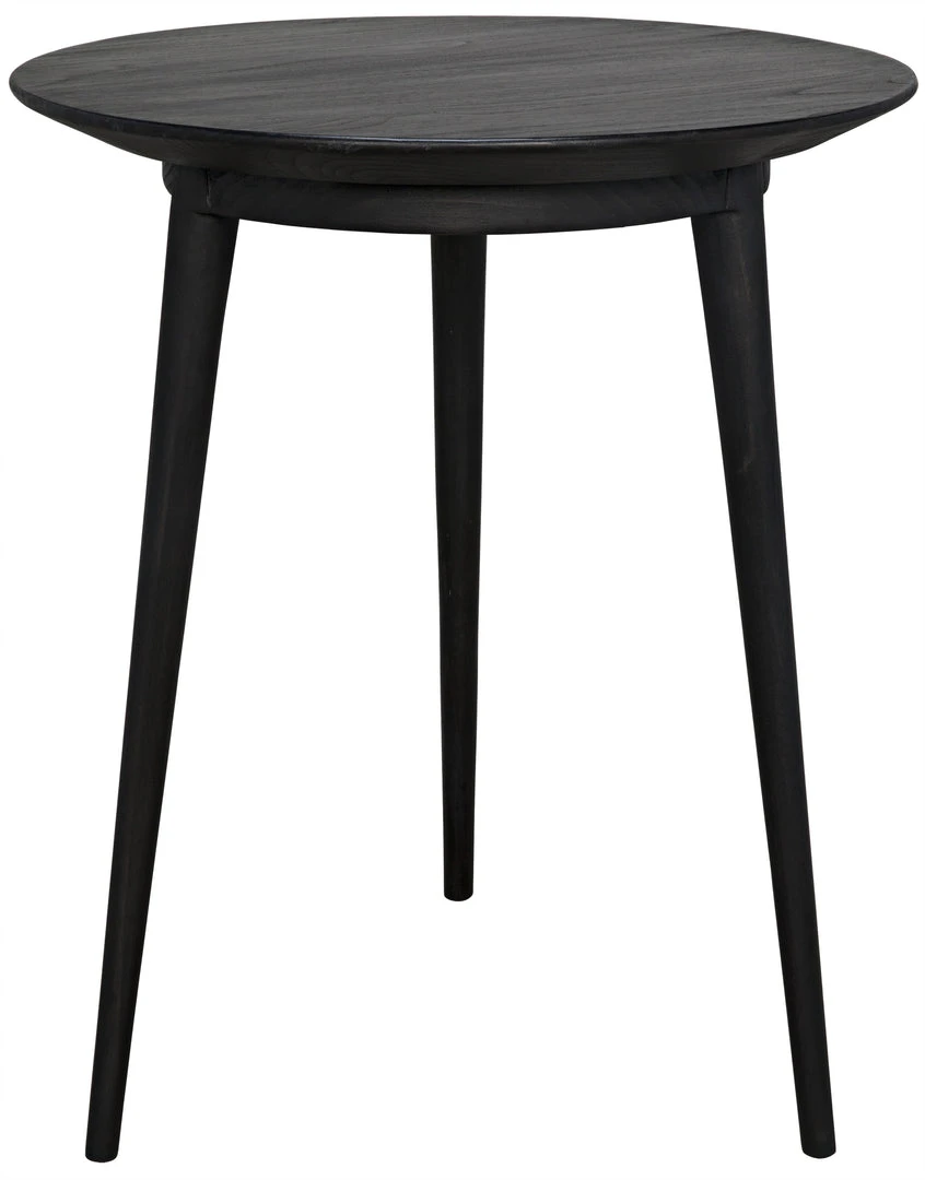 Noir Tripod Side Table, Charcoal Black Side & End Tables 4 Noir Tripod Side Table, Charcoal Black Side & End Tables