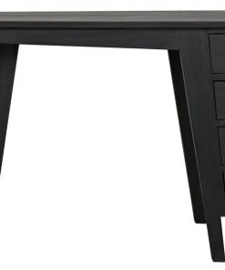 Noir Kennedy Desk, Charcoal Black