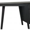 Noir Kennedy Desk, Charcoal Black 2 Noir Kennedy Desk, Charcoal Black
