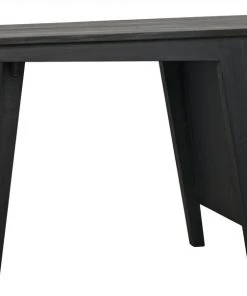 Noir Kennedy Desk, Charcoal Black