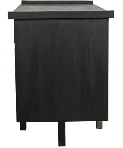 Noir Kennedy Desk, Charcoal Black