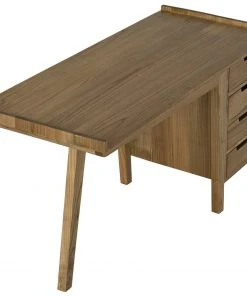 Noir Kennedy Desk, Natural HOME OFFICE