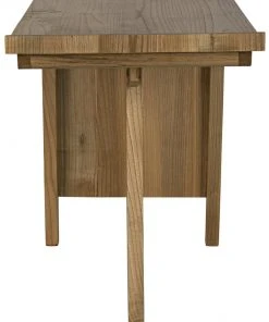 Noir Kennedy Desk, Natural HOME OFFICE