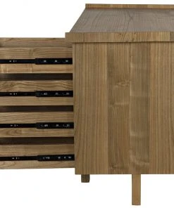 Noir Kennedy Desk, Natural HOME OFFICE