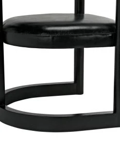 Noir Mccormick Chair, Charcoal Black LIVING ROOM
