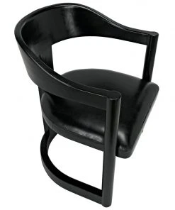 Noir Mccormick Chair, Charcoal Black LIVING ROOM