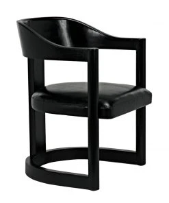 Noir Mccormick Chair, Charcoal Black LIVING ROOM