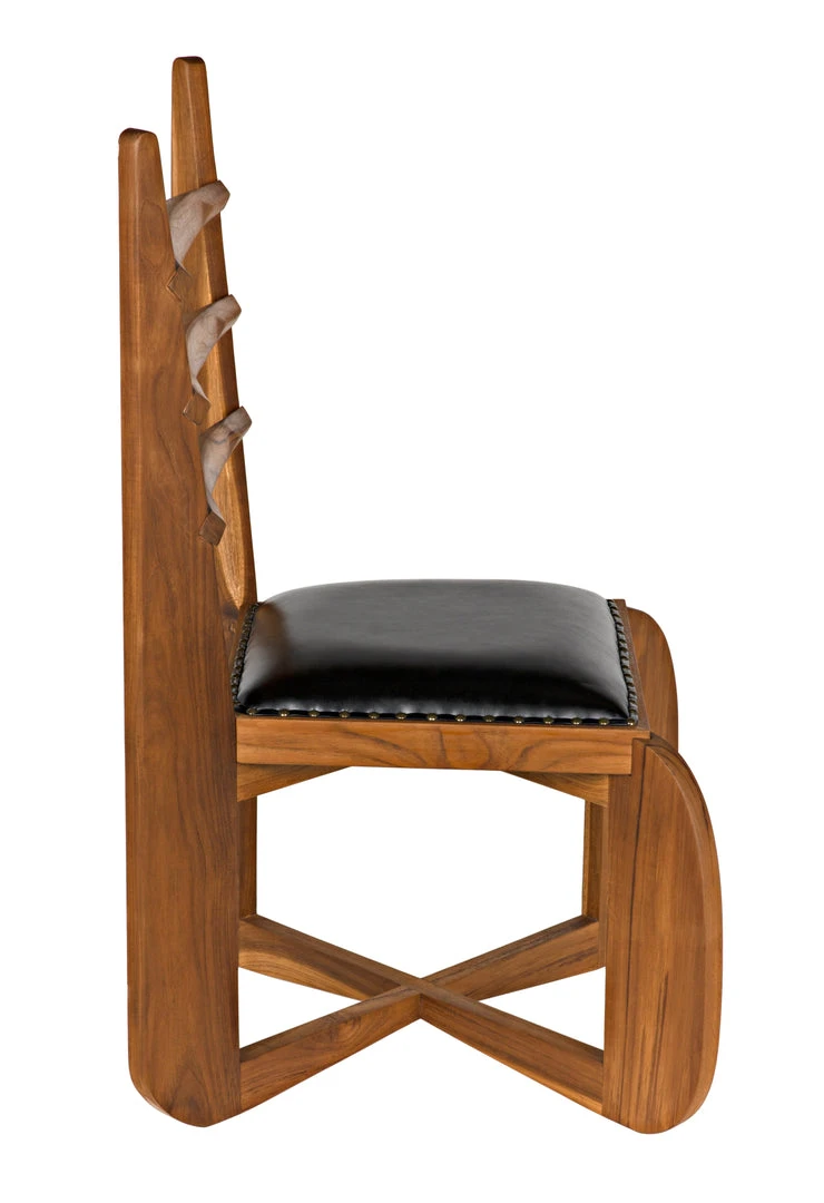 LIVING ROOM Noir Titus Chair, Teak 10 LIVING ROOM Noir Titus Chair, Teak