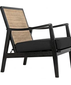 Noir Lichtenstein Chair, Charcoal Black LIVING ROOM