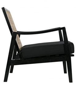 Noir Lichtenstein Chair, Charcoal Black LIVING ROOM