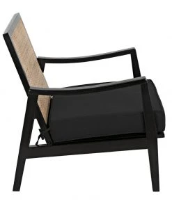 Noir Lichtenstein Chair, Charcoal Black LIVING ROOM
