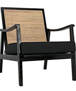 Noir Lichtenstein Chair, Charcoal Black LIVING ROOM