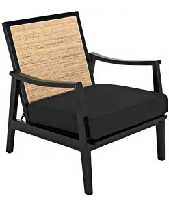 Noir Lichtenstein Chair, Charcoal Black LIVING ROOM