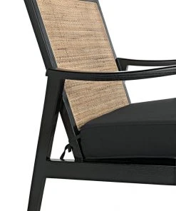 Noir Lichtenstein Chair, Charcoal Black LIVING ROOM