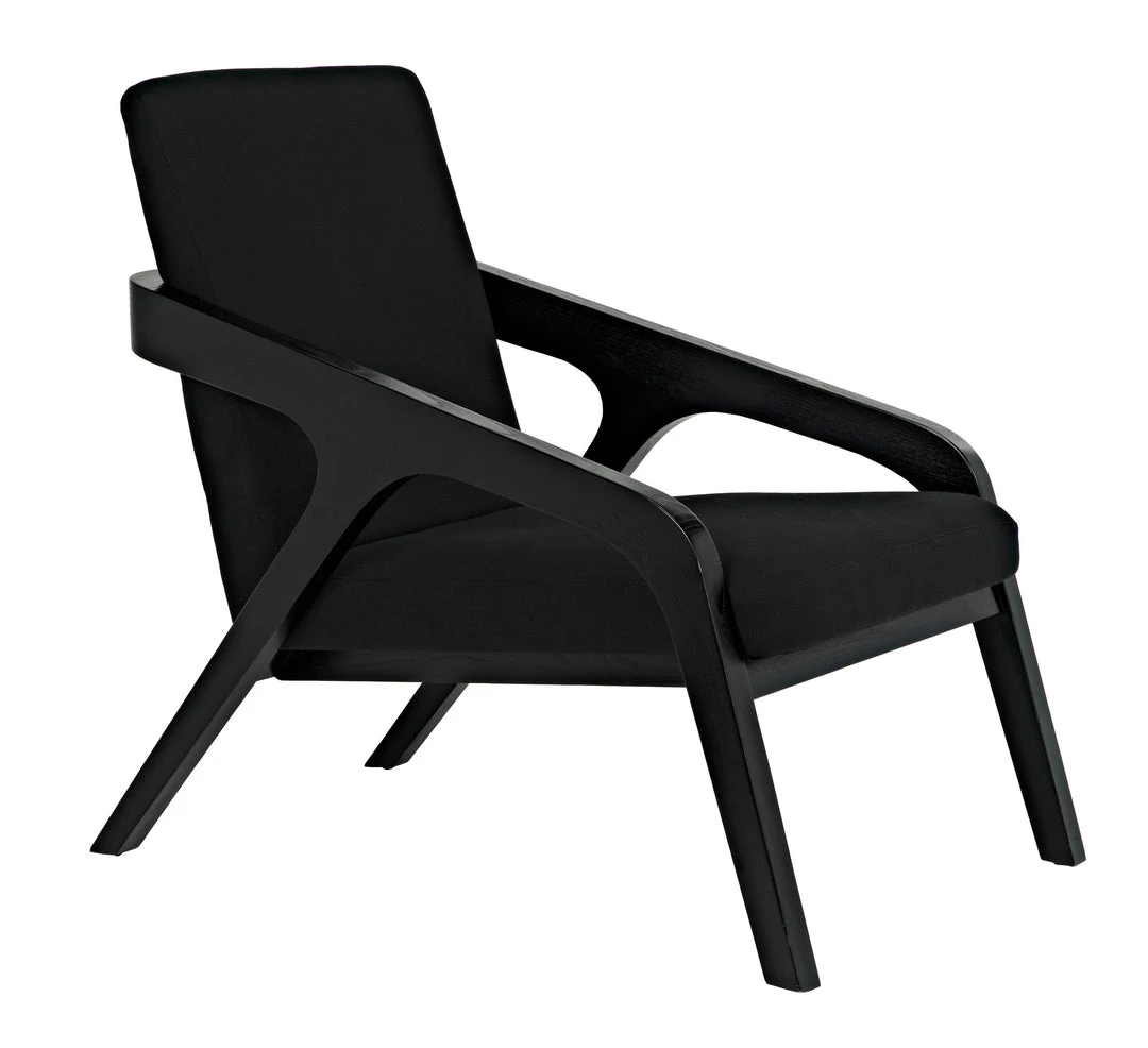 Noir Lamar Chair, Charcoal Black 7 Noir Lamar Chair, Charcoal Black