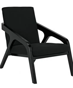 Noir Lamar Chair, Charcoal Black