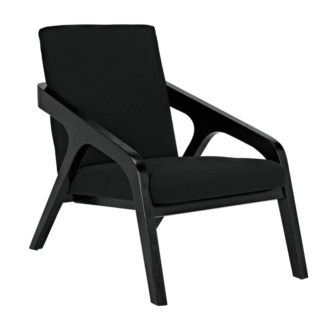 Noir Lamar Chair, Charcoal Black 3 Noir Lamar Chair, Charcoal Black