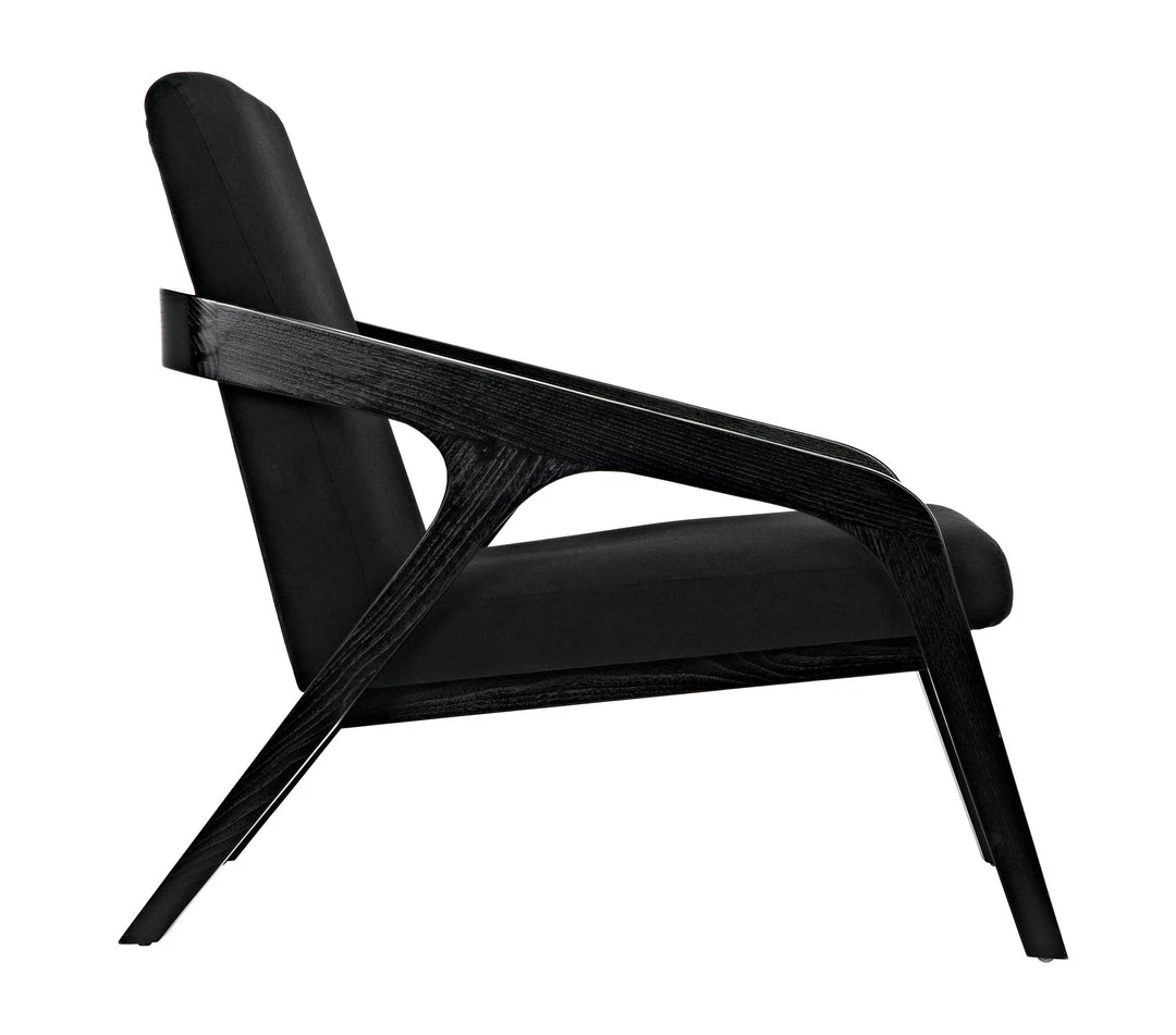 Noir Lamar Chair, Charcoal Black 10 Noir Lamar Chair, Charcoal Black