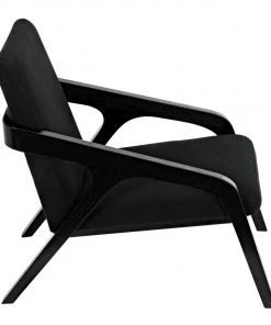 Noir Lamar Chair, Charcoal Black 22 Noir Lamar Chair, Charcoal Black