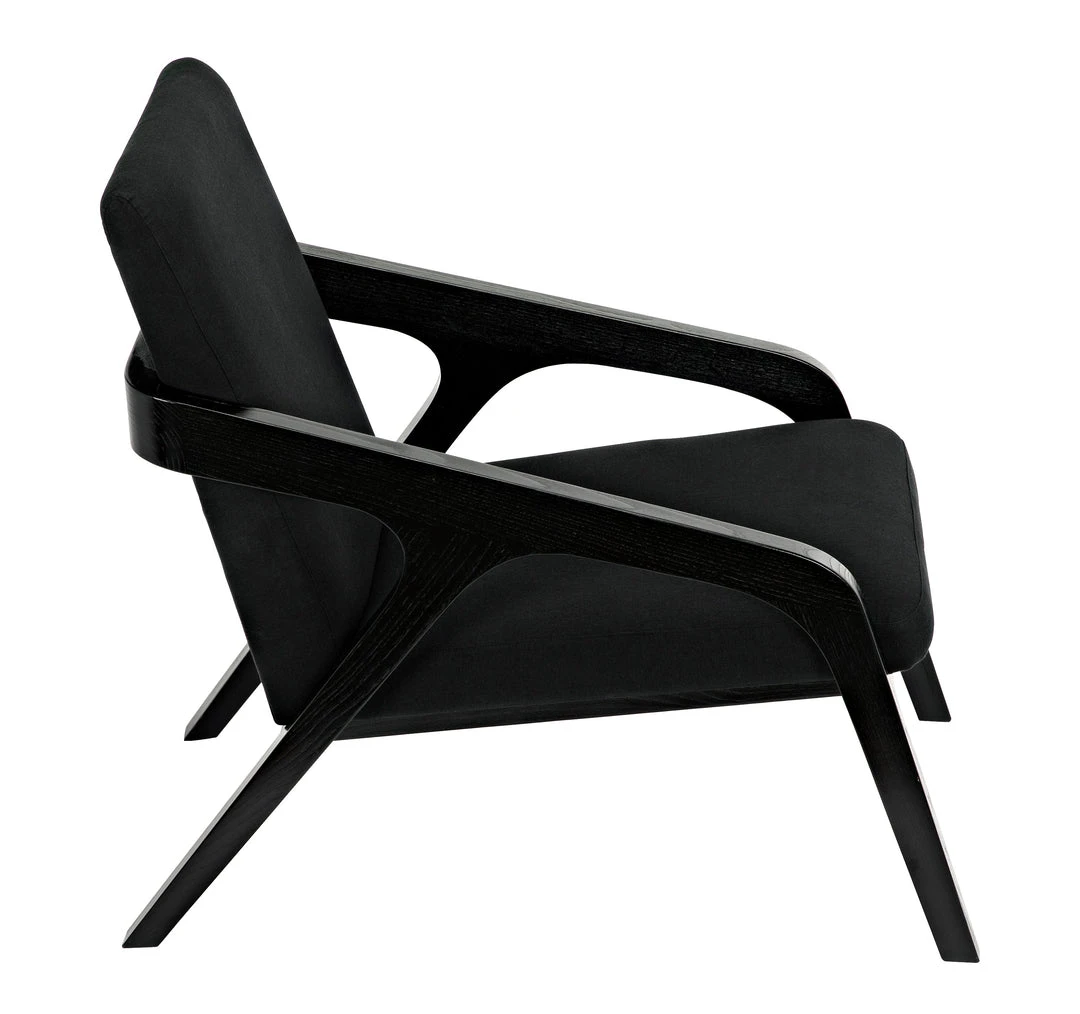 Noir Lamar Chair, Charcoal Black 11 Noir Lamar Chair, Charcoal Black