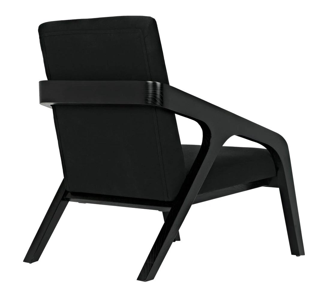 Noir Lamar Chair, Charcoal Black 12 Noir Lamar Chair, Charcoal Black