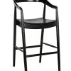 Noir Remo Bar Chair, Charcoal Black Bar & Counter Stools
