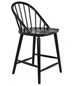 Bar & Counter Stools Noir Gloster Counter Chair, Charcoal Black