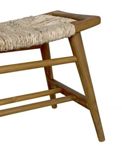 Benches, Ottomans & Poufs Noir Stockholm Bench With Woven