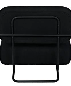 Noir Zeus Chair With Black Cotton Fabric LIVING ROOM