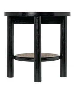 Noir Hide Away Side Table, Charcoal Black Side & End Tables