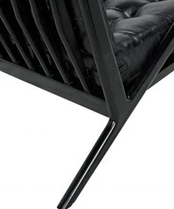 Noir Lauda Chair With Black Leather LIVING ROOM