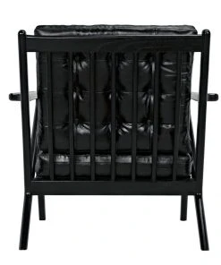 Noir Lauda Chair With Black Leather LIVING ROOM