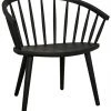 Noir Pauline Chair, Charcoal Black