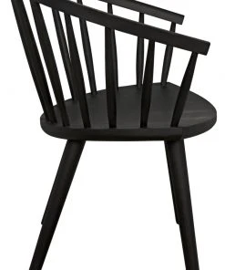Noir Pauline Chair, Charcoal Black