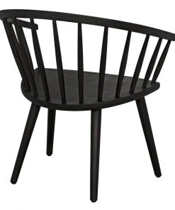 Noir Pauline Chair, Charcoal Black