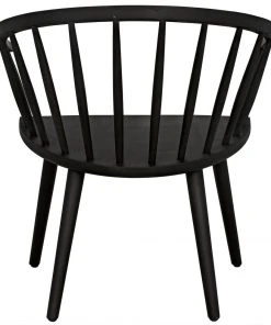 Noir Pauline Chair, Charcoal Black