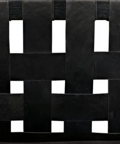 LIVING ROOM Noir Corado Black Lounge Chair With Leather