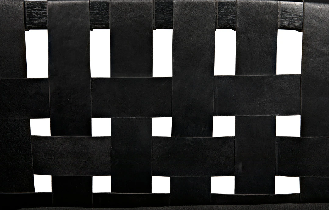 LIVING ROOM Noir Corado Black Lounge Chair With Leather 4 LIVING ROOM Noir Corado Black Lounge Chair With Leather