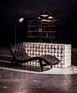 LIVING ROOM Noir Corado Black Lounge Chair With Leather 8 LIVING ROOM Noir Corado Black Lounge Chair With Leather